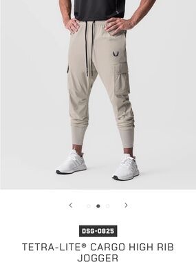 ASRV Tetra-Lite Cargo High Rib Jogger - Light Khaki